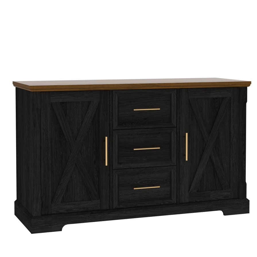 Ebonhue 2 Door 3 Drawer Cabinet